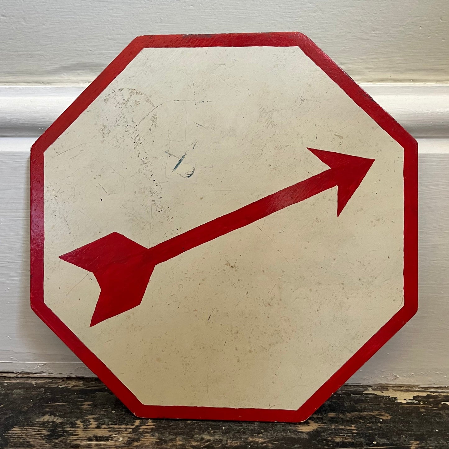 Octagonal Arrow Sign