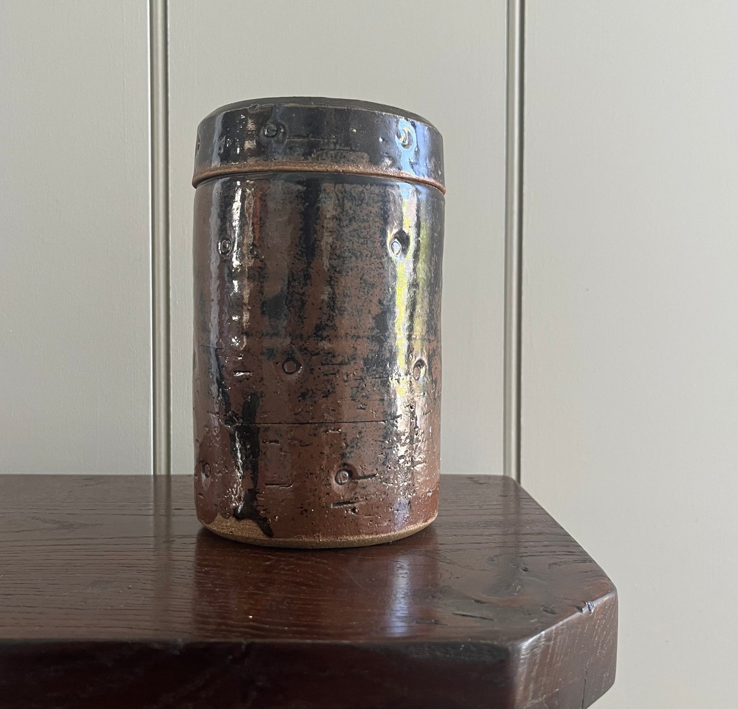 Studio Pottery lidded jar