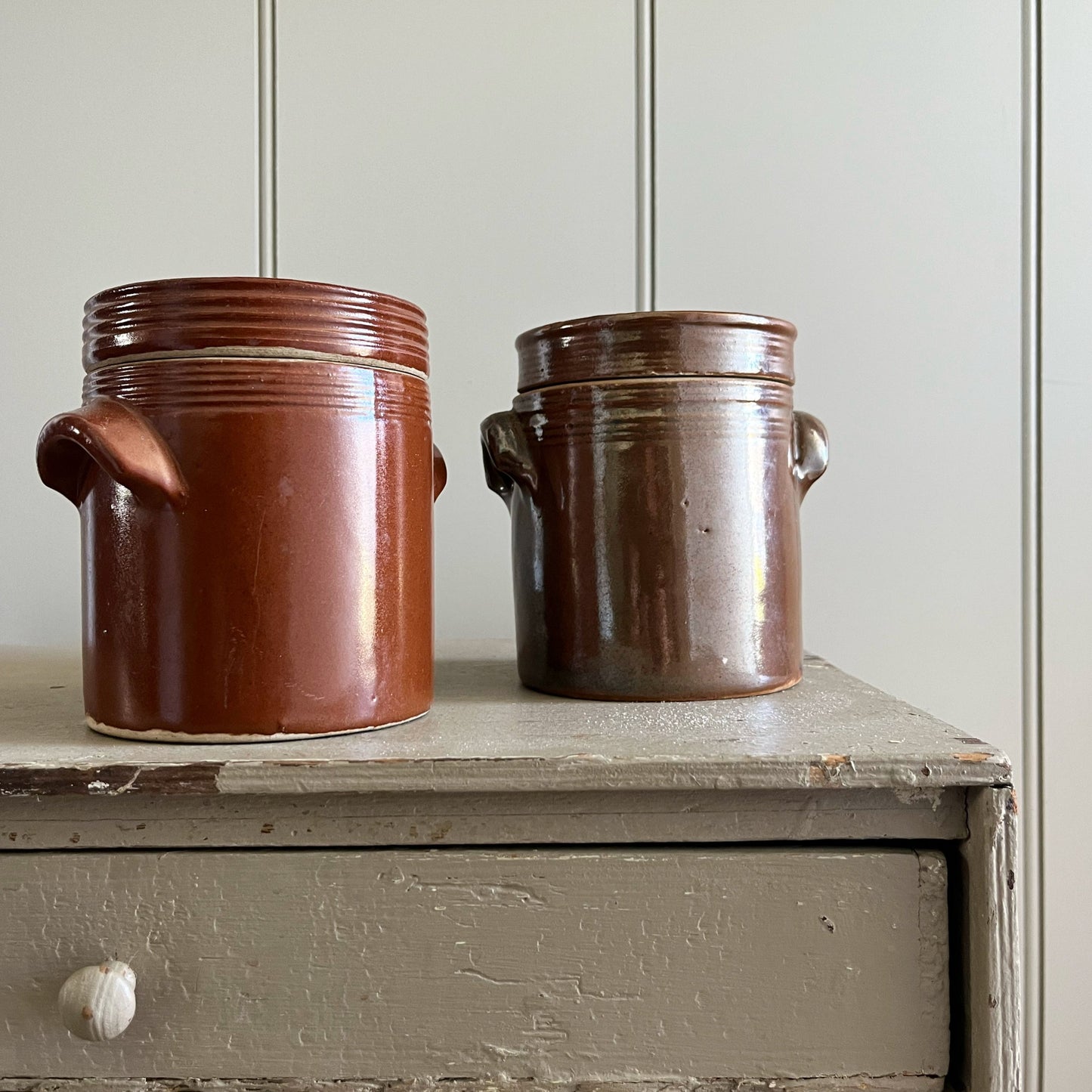 French confit lidded jars